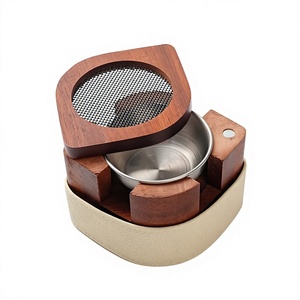 Quemador de incienso de madera artesanal para Bakhoor, sándalo indio y carbón, aroma a fresa y anís estrellado, para regalos religiosos árabes del Eid - Product Image 1