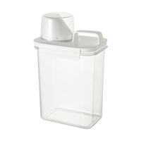 Distributeurs utilitaires résistants aux produits chimiques de 3 tailles avec bec verseur en bec d'oiseau, bidon en plastique pour le stockage de lessive en poudre et liquide