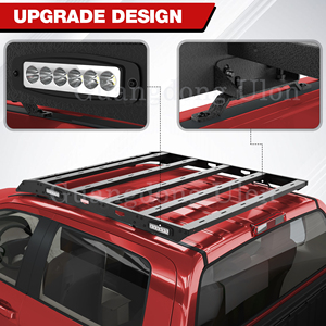 Ulon alta calidad Pick up Off Road Car 4X4 accesorios de coche portaequipajes para Toyota Tundra 2007-2021, rieles portadores de cesta de carga superior - Product Image 4