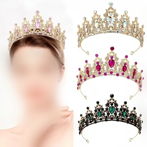 Diadème de Mariage Scintillant en Métal avec Strass et Cristaux pour Femme – Couronne Décorative et Accessoire de Spectacle - Product Image 1