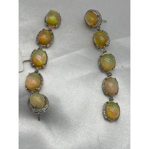 Juego de Aretes de Lujo Más Vendido, Plata de Ley 925, Ópalo, Regalo para Fiesta, Boda, Aniversario, Compromiso, Ceremonias Religiosas, Eventos - Product Image 2