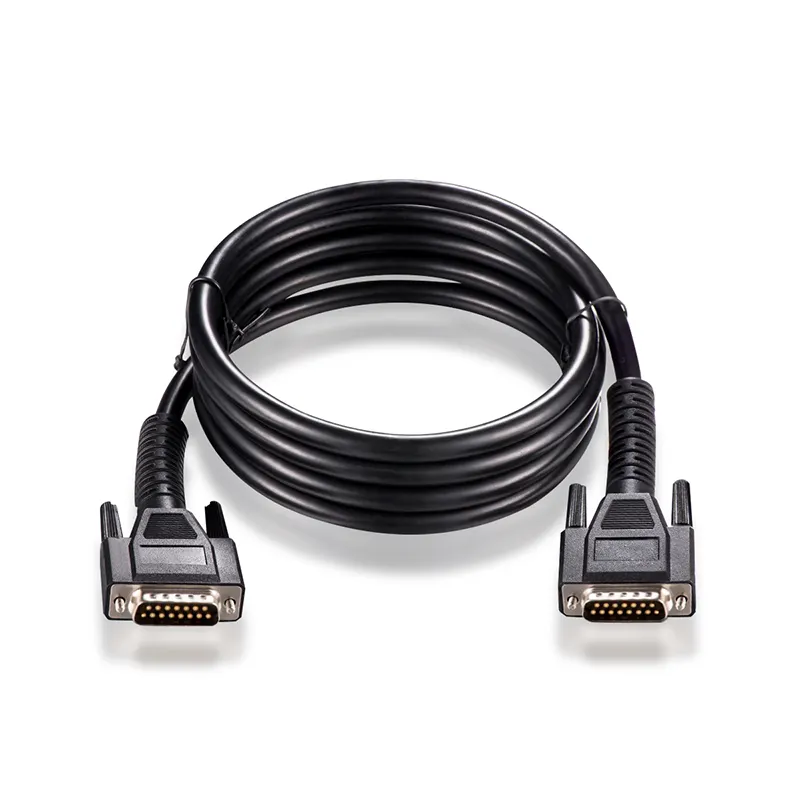 DB15 pin vga male to male cable extension cord vga monitor cord serial rs232 vga to component cable