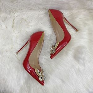 Pumps de luxe de haute qualité pour femmes, chaussures en cristal, sexy, jolies, talons hauts - Product Image 4