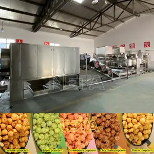 Linea di produzione di pop corn sana cinese una macchina per la produzione di popcorn al formaggio al burro di cioccolato