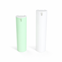 Flacon pompe airless en PP monomère pour lotion, emballage cosmétique cylindrique, sérigraphie personnalisée, logo OEM, nettoyant visage