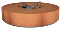 Brasero extérieur en acier Corten, grande brasero de jardin au gaz, brasero d'extérieur