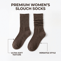 Chaussettes amples en coton pour femmes, chaussettes côtelées premium, chaussettes longues vintage, chaussettes longues amples, fabrication OEM pour le marché américain et européen