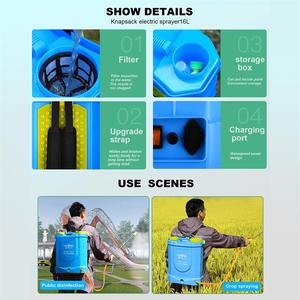 16L Pesticide Backpack Sprayer Electric <strong>Knapsack</strong> Garden Electric Sprayer for Agriculture Irrigation System - Product Image 5