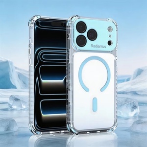 เคสโทรศัพท์ใสแม่เหล็กแฟชั่นสำหรับ iPhone 17 11 12 13 14 15 16 Pro Max 17 Air พร้อมฟิล์มเลนส์ HD กันกระแทก - Product Image 3