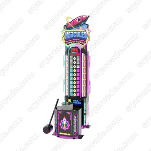 Machine de jeu d'arcade Hercules Master de marteau de fusée d'essai de force de Sport d'intérieur à jetons de haute qualité - Product Image 1