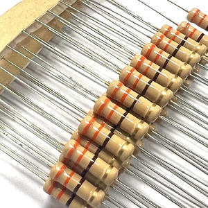 Lot De 50 Résistances Carbone 3,3K Ohms – 1/4 W, Tolérance 5% – Pour Circuits électroniques, DIY, Réparations