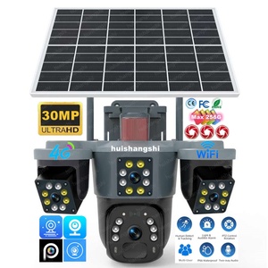 Eseecloud 30MP 3Lens 15K 4G Sim Card Wifi Solar PTZ <b>Camera</b> Outdoor IP Network <b>Wireless</b> Bullet Surveillance CCTV <b>Security</b> Cameras - Product Image 1
