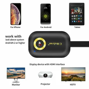 Mirascreen G9 cộng với <span class=keywords><strong>TV</strong></span> Stick 5G Dual Core Wifi 4K không dây tương thích hiển thị Adapter Dongle co-screener di động <span class=keywords><strong>TV</strong></span> <span class=keywords><strong>Receiver</strong></span> - Product Image 3