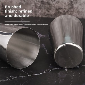 DF BY-BSD2 700/600ML 600/450M Two-piece Stainless Steel Cocktail Shaker Multi Capacity Boston Shaker <b>Bar</b> <b>Tools</b> Wholesale - Product Image 3