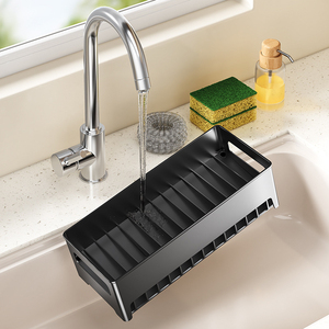 Nuovo Organizzatore per Lavello da <span class=keywords><strong>Cucina</strong></span>, <span class=keywords><strong>Porta</strong></span> Spugne 2 in 1 con Supporto per Asciugamani - Product Image 4