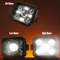 GPNE 6000k Feu de conduite DRL Strobe Car Offroad Fog Lamp LED Work Light pour 4x4 Off-Road Trucks Tractor