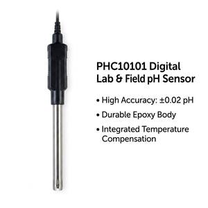 PHC101 Series Digital pH Sensor PHC10101 for Lab and PHC10105 Rugged Field Electrode with Stainless Steel Sleeve - Product Image 1