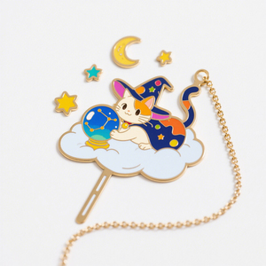 Exclusive Custom Gold Plated Metal Book Tags with Ribbon for VIP Member Rewards - Product Image 5