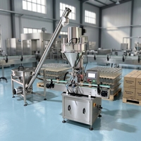 Machine de remplissage de poudre à vis sans fin entièrement automatique à tête unique et entraînée par un servomoteur