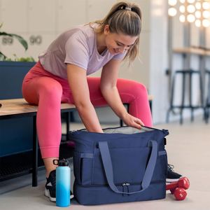 Travel <b>Bag</b> Set with Wet Pocket Sports Tote Gym <b>Bag</b> Shoulder Weekender <b>Overnight</b> <b>Bag</b> for Women - Product Image 4
