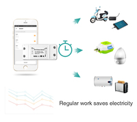Interrupteur intelligent Wifi MS-101 compatible avec Alexa/Google Home 10a 2.4GH