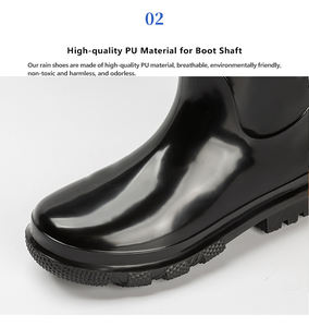 לוגו מותאם אישית עמיד למים לנשימה עמיד בברך עמיד במיוחד ברכיים, מגפי גשם בטיחות מרוכבים לגברים - Product Image 2