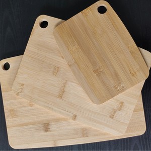 Juego de tablas de cortar de bambú, rectangular, con mango de madera, tabla de picar para cocina - Product Image 3