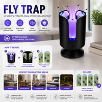 Hete binnen UV vliegenvanger kleefplaat insectenval LED vliegenvanger machine voor fruitvliegen muggen huis keuken restaurant