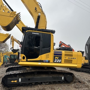 Maquinaria usada japonesa de calidad para movimiento de tierras, excavadora de cadenas Komatsu PC220 PC200 de 22 toneladas para construcción pesada. - Product Image 2