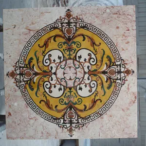 GOLDTOP OEM/ODM Marmol Waterjet Medallion Inlay Marble Designs For Entrance And Hall Hotel