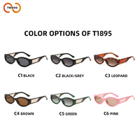 TWOOO T1895 OEM et ODM – Nouvelles lunettes de soleil rétro tendance, monture fine, branches larges, haute qualité, style défilé