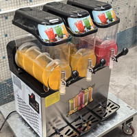 Machine à slush commerciale personnalisée, colorée, 3 réservoirs, en acier inoxydable, pour événements promotionnels, café, restaurant