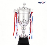 Trophée en métal personnalisé JINZUN, trophée de football en métal plaqué or pour les champions de ligue, trophée de volley-ball en métal