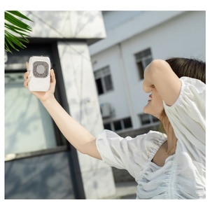 Ventilador Portátil de Collar, Mini Ventilador de Mano Recargable por USB de 1800 mAh, Pequeño Ventilador Eléctrico de Bolsillo con Batería - Product Image 4