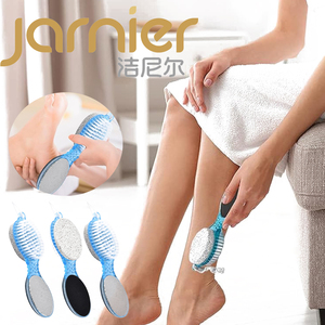 Kit Pédicure 4 en 1 Pierre Ponce Brosse pour Pieds Éponge Exfoliante Râpe Anti-Callosités Lime en Plastique pour Éliminer les Peaux Mortes - Product Image 1