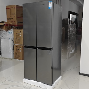 Réfrigérateur à double <span class=keywords><strong>porte</strong></span> de style français de grande capacité 406L pour la maison - Unité intégrée de réfrigération et de congélation - Product Image 2