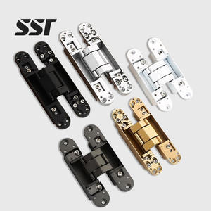 La parte superior de la bisagra de la puerta oculta ajustable 3D se abre 180 grados en tres direcciones bisagra oculta invisible ajustable - Product Image 1