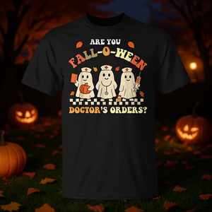 T-shirt d'infirmière « Ordres du docteur » pour Halloween, costume d'Halloween, cadeau pour adultes et enfants - Product Image 3