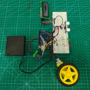 Automatisiertes Transit-Proximity-Bremsprojekt-Kit mit programmierbarem Entwicklungsboard, Ultraschall-Abstandssensor und Motor - Product Image 6