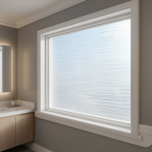 Film adhésif décoratif pour fenêtre en verre givré rayé blanc 3'x32.8' Style moderne - Product Image 2