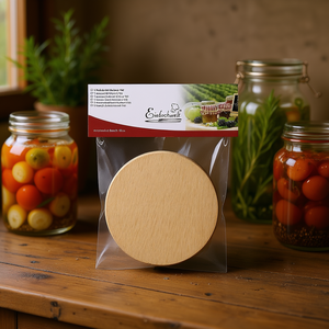 Couvercle en bois de hêtre Einkochwelt 100 mm pour bocaux de conservation - Product Image 3