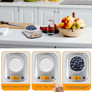 <span class=keywords><strong>Mini</strong></span> Quy Mô Điện Tử 3000G 0.01G Thép Không Gỉ Kỹ Thuật Số Gram Không Thấm Nước Quy Mô Nhà Bếp Với Màn Hình LCD Hiển Thị Và 1G Phân Chia - Product Image 5