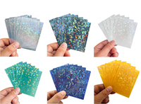 Hologramme de cartes de jeu à collectionner traité au laser 100 unités imprimées d'art personnalisé Pochettes de cartes Toploader