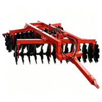 Herse à disques diesel à trois points pour tracteur agricole, cultivateur avec boîte de vitesses pour terrains montagneux