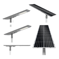 Lámpara Solar LED para Calle con Certificación CE IP65, Aleación de Aluminio, 50W-90W, Control de Tiempo Automático, Temperatura de Color 3000-6000K, Ra70
