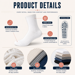 <b>Customized</b> Gym <b>Socks</b> Non Slip Pilates Yoga <b>Socks</b> with <b>Grip</b> Custom Jacquard Embroidery Logo <b>Socks</b> Manufacturer Wholesale - Product Image 5