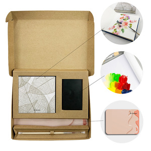Fait à la main 300g <span class=keywords><strong>aquarelle</strong></span> papier Portable Mini <span class=keywords><strong>dessin</strong></span> livre carré <span class=keywords><strong>aquarelle</strong></span> costume pour livre peint à la main pour la peinture - Product Image 3