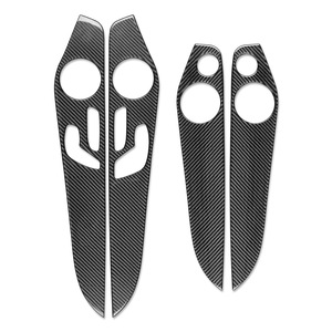 Pour Mercedes-Benz Classe C Classe GLC W205 2014-2020, garniture de panneau de porte intérieure en fibre de carbone véritable, accessoires intérieurs de voiture - Product Image 6