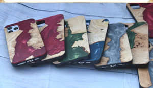 Étui de téléphone personnalisé écologique Impression en bambou et en <span class=keywords><strong>bois</strong></span> Design de luxe Étanche Antichoc pour étui de téléphone mobile haut de gamme - Product Image 5