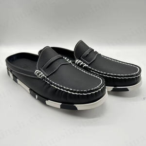 GR ، حذاء كلاسيكي على طراز قناع سهل الارتداء بكعب مفتوح بيني ، أحذية أنيقة فريدة من نوعها ملونة مطاطية تسولي أحذية كسول رائجة في المملكة المتحدة HSW035 - Product Image 2